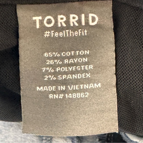 Torrid Bombshell Straight High-Rise Jeans Blue Acid Wash Size 20 - Picture 11 of 15